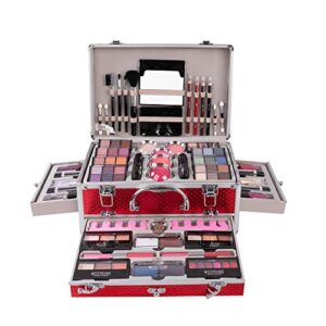 joyeee all-in-one makeup gift set carry all makeup kit women full kit with makeup bag lipgloss lipstick concealer blush foundation face powder eyeshadow palette cosmetic palette #10