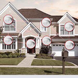 X-Sense Smoke Detector, Wireless Interconnected Fire Alarm with 10-Year Battery Life and Transmission Range of Over 820 ft, SD20-W, Pack of 6