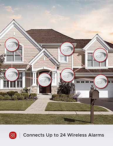 X-Sense Smoke Detector, Wireless Interconnected Fire Alarm with 10-Year Battery Life and Transmission Range of Over 820 ft, SD20-W, Pack of 6