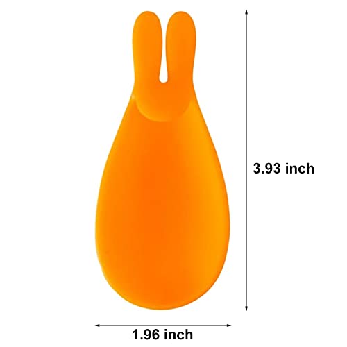 10 Pcs Silicone Tea Bag Holder, Cute Colorful Silicone Tea Bag Hanger Rabbit Shape Silicone Tea Bag Hanger for Hanging Tea Bag