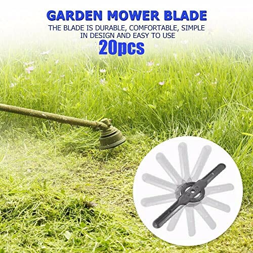 MengTiger 20Pcs Plastic Cutter Blades for Electric Cordless Grass Trimmer Strimmer Tool