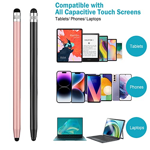 Stylus for Touch Screens, CCIVV 4-Pack Sensitivity & Precision Stylus Pens for iPhone, iPad Pro, Samsung Galaxy, Tablets and All capacitive Touch Screen Devices + 16 Extra Replaceable Tips