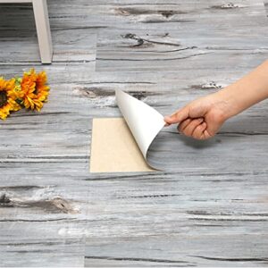 peel and stick floor tile vinyl flooring peel and stick waterproof and durable for bathroom and kitchen self-adhesive vinyl plank flooring for diy installation 35 x 6 inch(10 pcs)