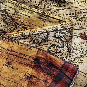 Moyrisou Old World Map Tapestry Wall Hanging for Guys, Vintage Pirate Map Wall Decor Nautical Map of the World Tapestries, Historical Atlas Retro Ocean Themed Posters Home Bedroom Decorations