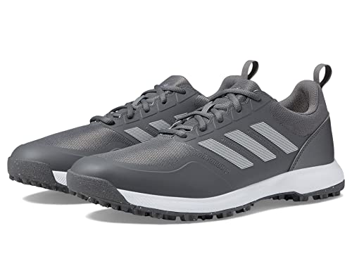 adidas Men's TECH Response SL 3 Golf Shoe, Grey Four/Silver met./Solar Gold, 8