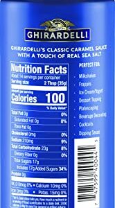 Ghirardelli Chocolate Company Sea Salt Caramel Sauce Squeeze Bottle, 16 oz