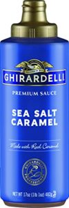 ghirardelli chocolate company sea salt caramel sauce squeeze bottle, 16 oz