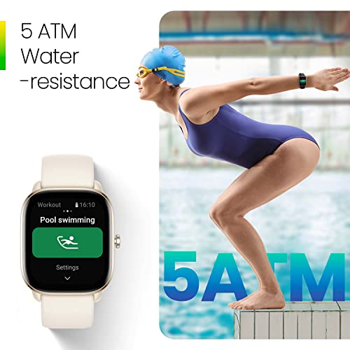 Amazfit GTS 4 Mini Smart Watch for Women Men, Alexa Built-in, GPS, Fitness Tracker with 120+ Sport Modes, 15-Day Battery Life, Heart Rate Blood Oxygen Monitor, Android Phone iPhone Compatible-Blue