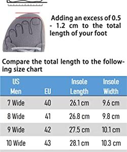 WHITIN Men's Fashion Barefoot Sneakers Zero Drop Sole Minimus Casual W81 Size 8W Minimalist Tennis Shoes Fashion Walking Workout Gym Black Gum 41