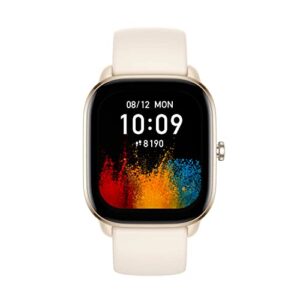 Amazfit GTS 4 Mini Smart Watch for Women Men, Alexa Built-in, GPS, Fitness Tracker with 120+ Sport Modes, 15-Day Battery Life, Heart Rate Blood Oxygen Monitor, Android Phone iPhone Compatible-White