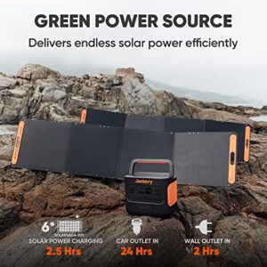 Jackery Solar Generator 2000 PRO 2160Wh Capacity with 2X SolarSaga 200W, 3 x 2200W AC Outlets, Fast Charging, Ideal for Home Backup, Emergency, RV Outdoor Off-Grid Camping