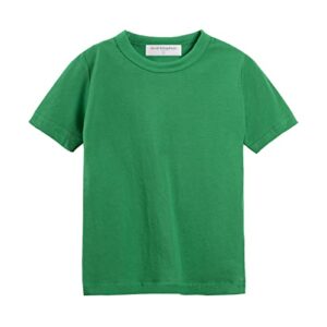 mud kingdom toddler boys t-shirt short sleeve summer holiday plain green 4t soft