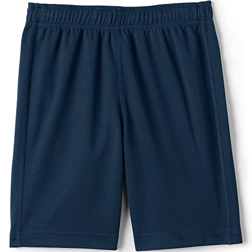 Lands' End Uniform Boys Mesh Short Classic Navy Kids Medium