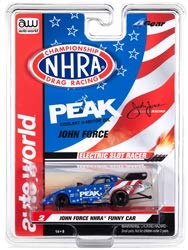 auto world sc347-2 john force peak funny car - ho scale electric slot car