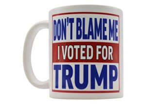 rogue river tactical donald trump coffee mug presidential election 2024 novelty cup don't blame me i voted for trump
