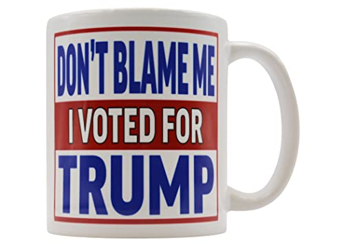 Rogue River Tactical Donald Trump Coffee Mug Presidential Election 2024 Novelty Cup Don't Blame Me I Voted For Trump