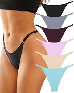 which is adjustable seamless underwear for women panties sexy underwear no show high cut cheeky panties 6 pack xs-l