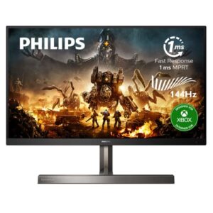 philips momentum 329m1rv 32" 4k hdr 400 gaming monitor, designed for xbox, 144hz, usb-c pd 65 watts, 1 ms response time, 4yr advanced replacement, height-adjustable