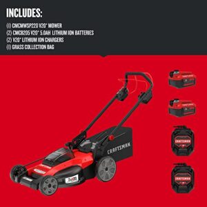 CRAFTSMAN 2x20V Self-Propelled Brushless Mower (CMCMWSP220P2)