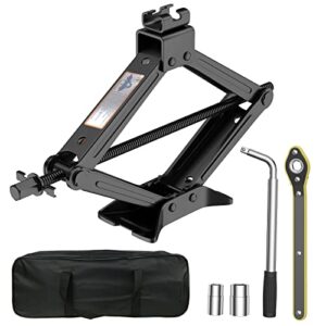 imaycc 2 ton(4409 lbs) car jack kit,heavy-duty scissor jack for car lifting,portable tire changing kit with lug wrench for auto/suv/mpv