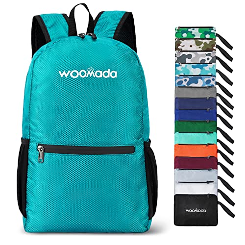 WOOMADA 17L Ultra Lightweight Packable Durable Waterproof Travel Hiking Backpack Daypack for Men Women