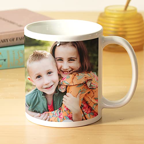 Let's Make Memories Personalized Photo Mug-Custom Coffee Mug- 11oz- Black Handle- For Father's Day/For Dad