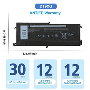 ANTIEE DT9XG Laptop Battery Replacement for Dell Alienware Area-51m R1 R2 ALWA51M-D1968W D1969PW D1746W D1733B D1735DB D1766W D1733PB D1748DW Series 07PWKV 0KJYFY 11.4V 90Wh 7500mAh 6-Cell