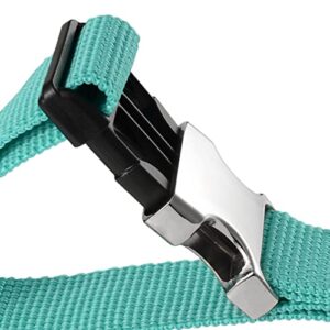 2PCS Heavy Duty Add a Bag Luggage Strap Jacket Gripper,Carry-on Baggage Suitcase Straps Belts Travel Accessories-Cyan