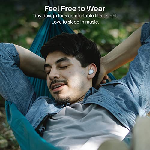 TOZO A1 Mini Wireless Earbuds Bluetooth 5.3 in Ear Light-Weight Headphones Built-in Microphone, IPX5 Waterproof, Immersive Premium Sound Long Distance Connection Headset with Charging Case, Blue