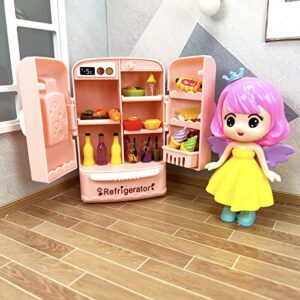 200pcs Miniature Landscape Food Drinks Bottle Mini Toys Doll House Kitchen Play Resin Dollhouse Accessories for Adults Teenagers Cooking Game Hamburger Ice Cream Cake Bread Tableware Party