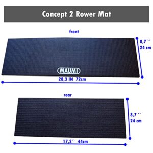 Concept 2 Rower Mat for Model D Concept2 Rowing Machine - Anti Slip and High Density - Concept 2 Rowing Machine Fit - Concept 2 Rower Accessories (Concept 2 Model D)