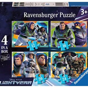 Ravensburger Disney Pixar Buzz Lightyear Jigsaw Puzzles for Kids Age 3 Years Up - 4 in a Box (12, 16, 20, 24 Pieces)