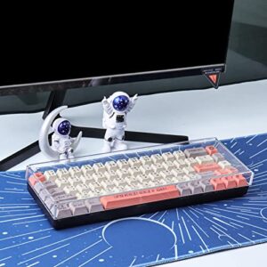 Hyekit Premium Acrylic Keyboard Clear Cover Protector Mechanical Keyboard Dust Cove Anti-Cat for 68 Key Mechanical Keyboard Keychron K6/Nj68/FL680 (12.28'' x 4.01'' x 0.90'')