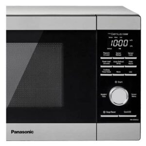 Panasonic NN-SD65LS 1.3 Cu. Ft Genius Sensor and Inverter Technology Clear Black Glass Screen Turbo Defrost Child Lock Countertop Microwave Oven (Renewed)