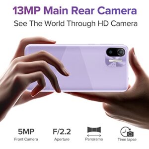 Ulefone Latest Android 12 Unlocked Smartphone, Note 6T (2022), 3GB+64GB, Triple Card Slots, 6.1" Waterdrop Full- Screen Dual 4G Unlocked Cell Phones, AI Camera 13MP+5MP, 3300mAh, Face Unlock - Purple