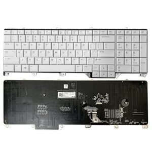 gintai laptop us keyboard with rgb backlit replacement for dell alienware 17 r5 /area 51m r1 awar51m-7350wht 62w10 nc0731-1 0