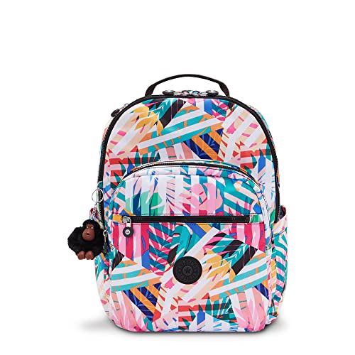 Kipling Seoul Large Printed 15" Laptop Backpack Patchwork Garden