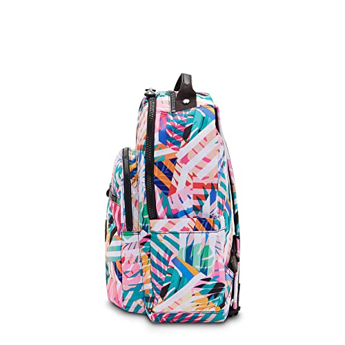 Kipling Seoul Large Printed 15" Laptop Backpack Patchwork Garden