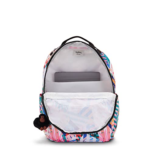 Kipling Seoul Large Printed 15" Laptop Backpack Patchwork Garden