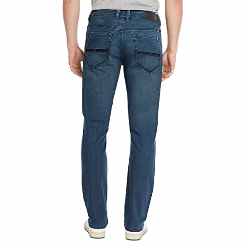 Buffalo David Bitton Men's Axel 5 Pocket Slim Stretch Jean (38W x 32L, Light Blue)