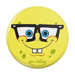 spongebob nerd face pinback button pin