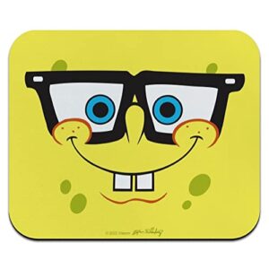 spongebob nerd face low profile thin mouse pad mousepad