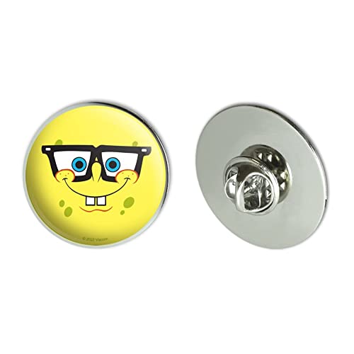 SpongeBob Nerd Face Metal 1.1" Tie Tack Hat Lapel Pin Pinback