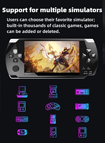 New HD Screen Retro Video Game Console Built-in 2000 Games Handheld Game Console Multiple emulators Portable Game Device Video Music TV Output