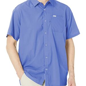 Columbia Men's Standard Slack Tide Camp Shirt, Violet Sea, Medium