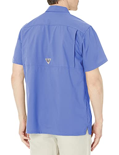 Columbia Men's Standard Slack Tide Camp Shirt, Violet Sea, Medium