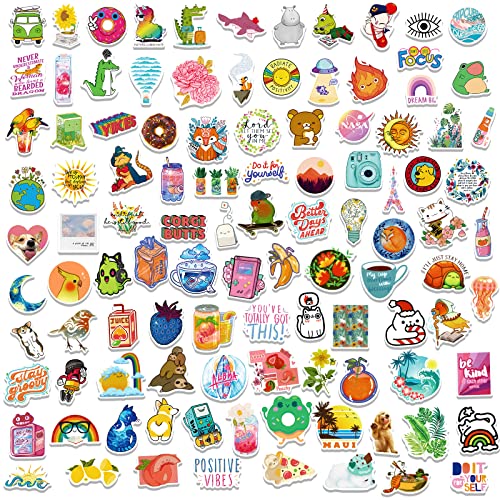 600Pcs Water Bottle Stickers, Stickers for Kids, Cute Vinyl Aesthetic Sticker Packs for Water Bottle Laptop Scrapbook Computer Hydroflask Teacher Stickers Bulk for Teens Girls Kids Adults