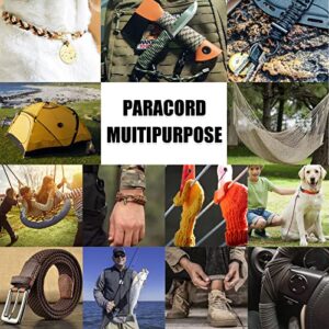 1000Ib Paracord Rope - 100ft 200ft 500ft 1000ft 4mm,12 Strand Parachute Spool Cord,para Cord Lanyard for Camping,Hammock,Clothsline,Hiking,Fishing,Survival braceletand Survival
