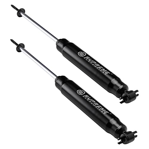 Supreme Suspensions MAX-Performance Nitro Gas-Charged Front Shock Absorbers for Jeep Grand Cherokee ZJ/WJ, Cherokee XJ, Wrangler TJ - OEM Replacement for Lifted Applications - Shock Boots Included