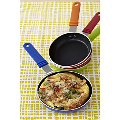 Imusa USA 6'' Mini-Egg Pan in either Red, Orange or Blue, Surprise Color